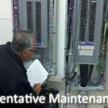 guy looking at breaker boxes